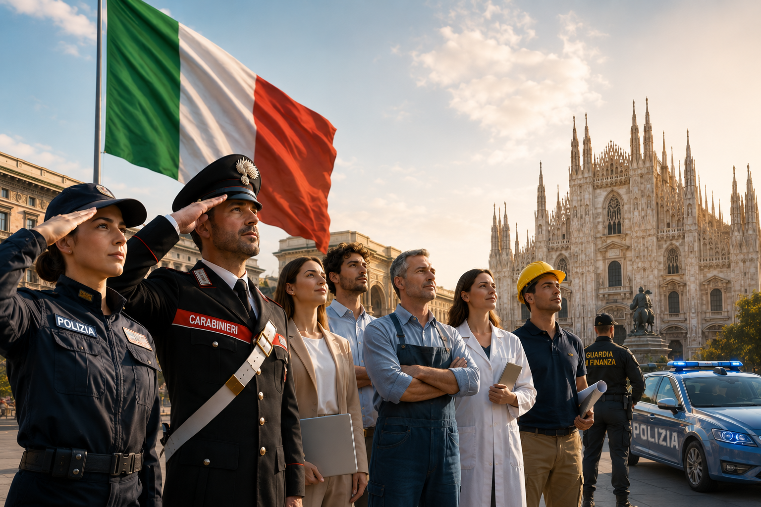Rispetto per le forze dell'ordine.