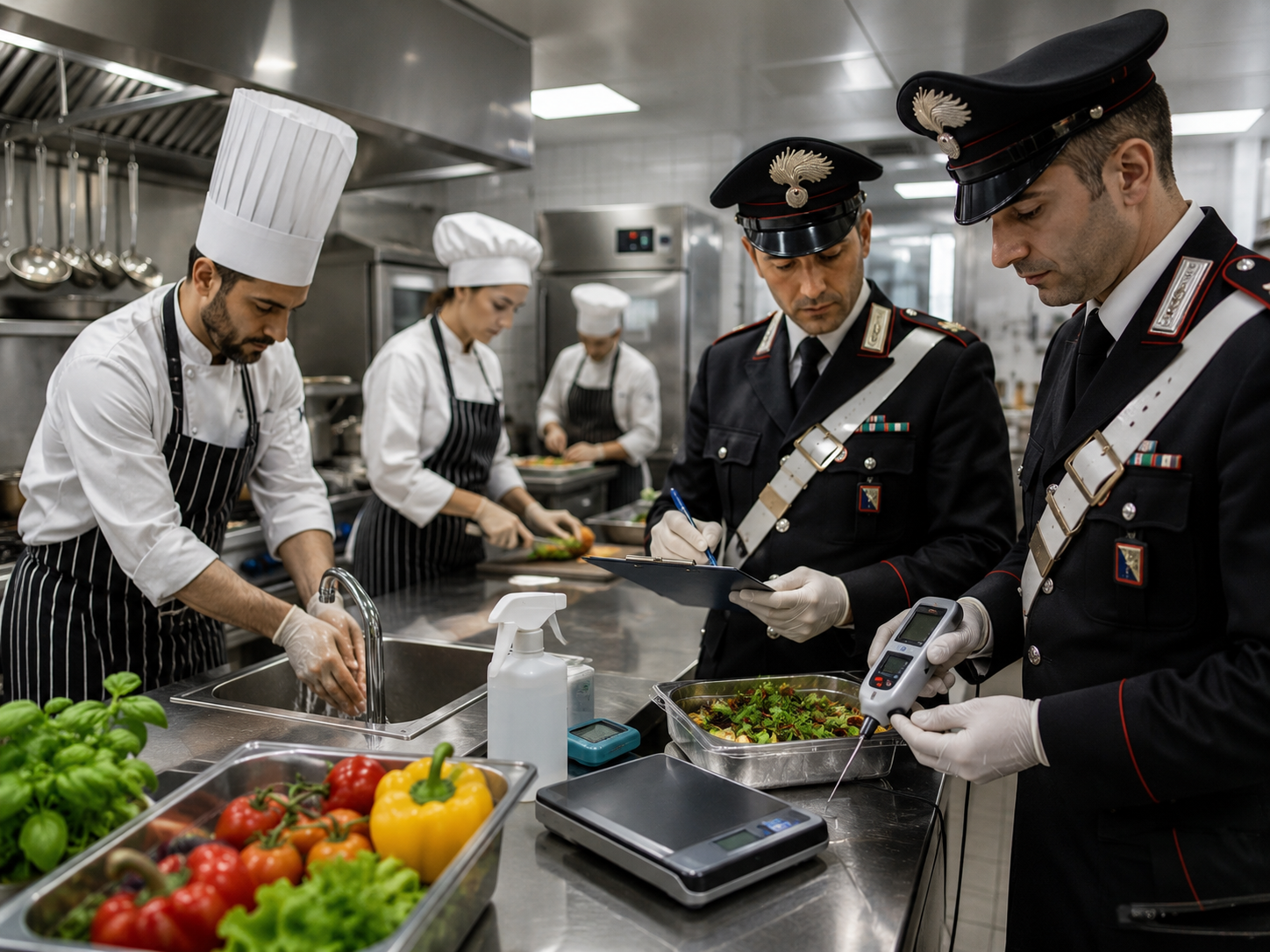Sicurezza nelle ristoranti o filiere delle gastronomia